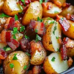Honey Bacon Roasted Potatoes