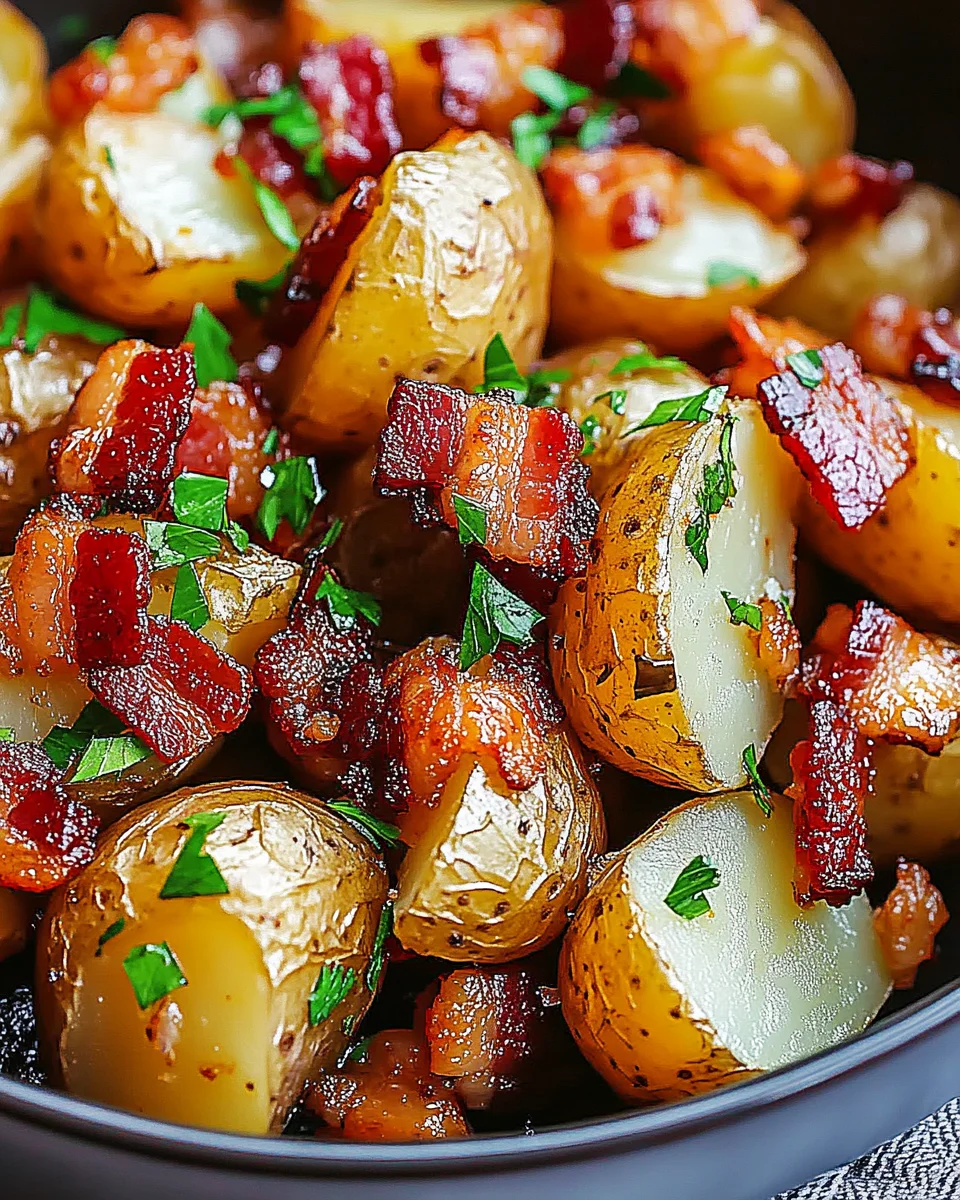 Honey Bacon Roasted Potatoes