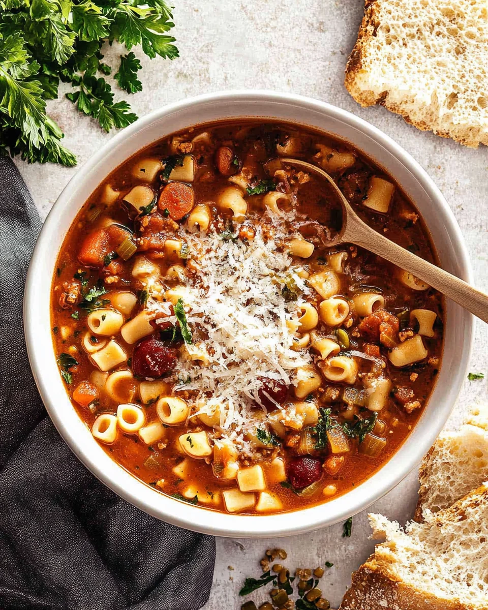 Italian Pasta Fagioli Soup