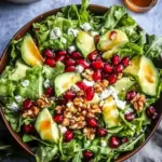 Juicy Christmas Salad with Honey Mustard Dressing