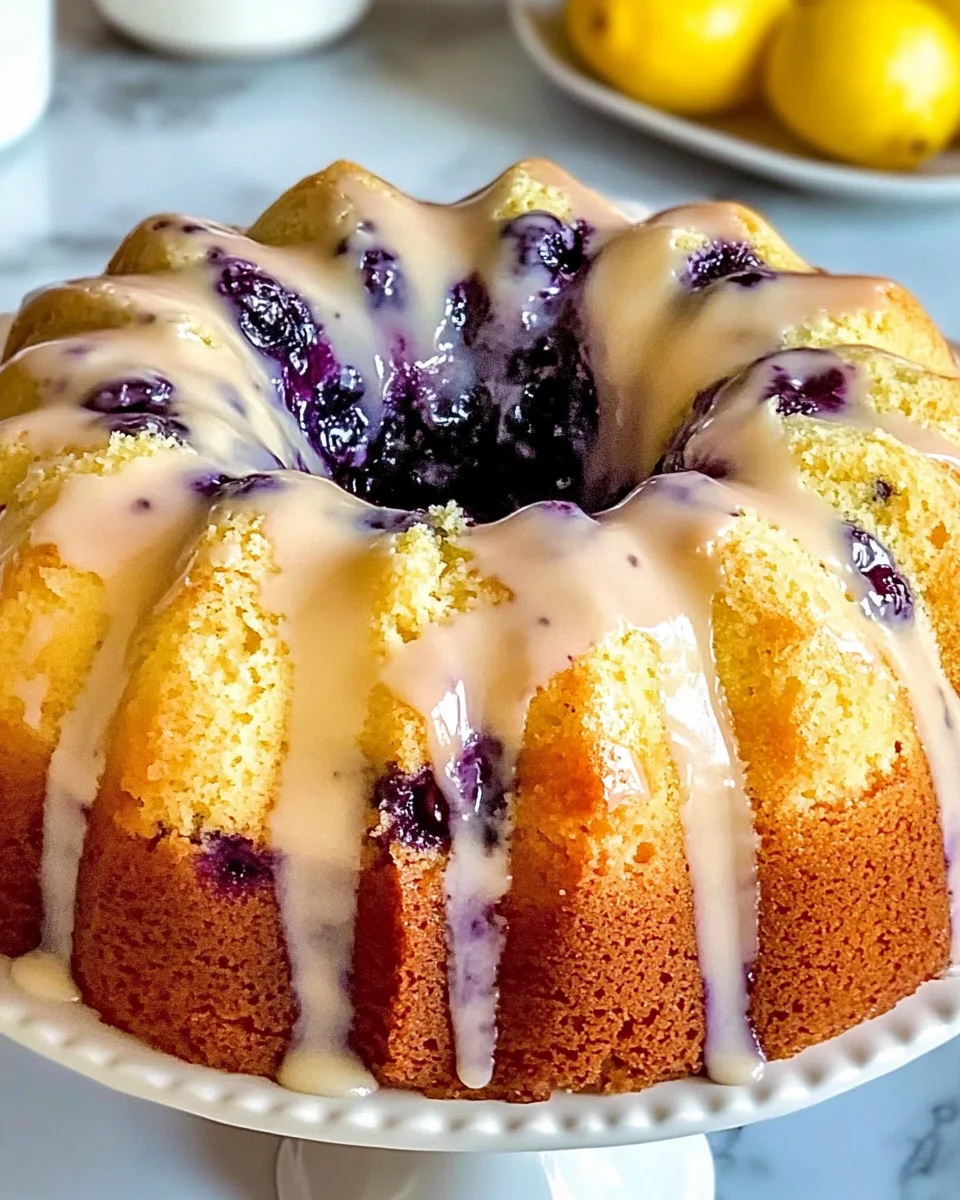 Lemon Blueberry Pound Cake