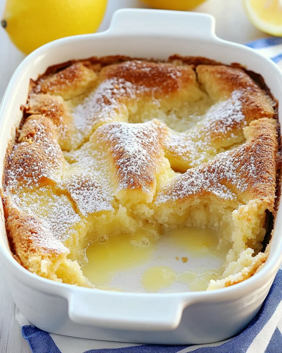 Magic Lemon Cobbler
