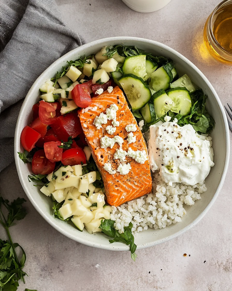 Mediterranean Salmon Bowl