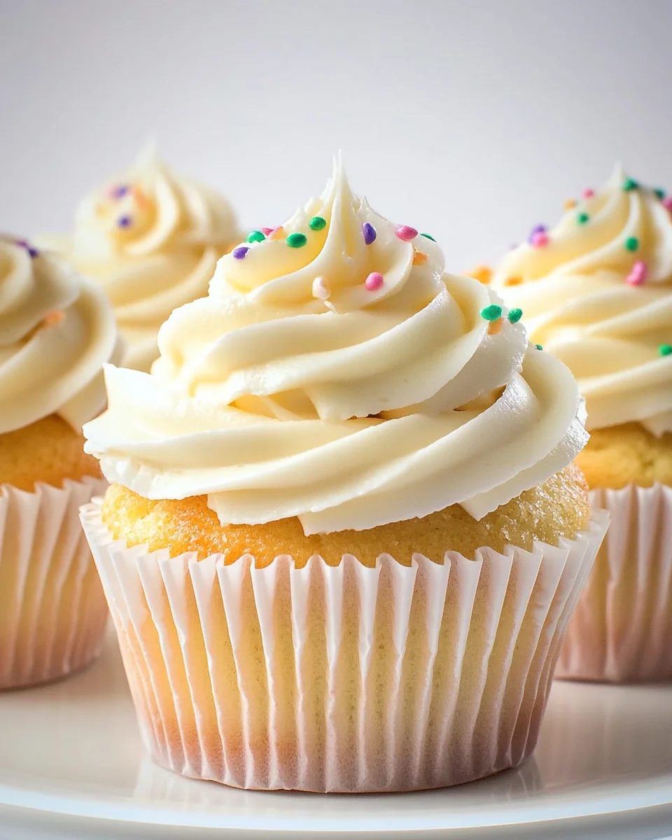 Moist and Fluffy Vanilla Cupcakes