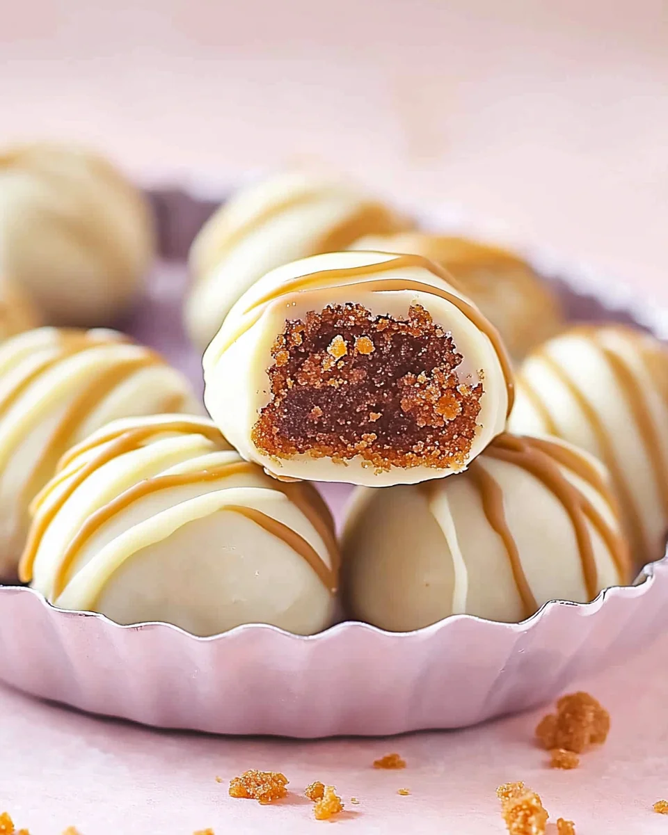 No-Bake Biscoff Cookie Truffles