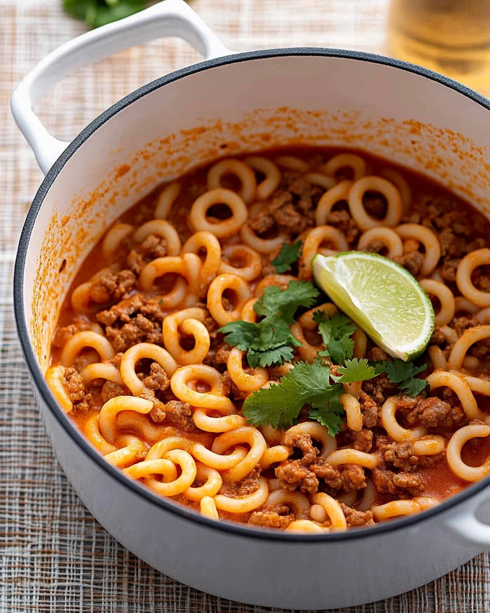 One Pot Taco Pasta Recipe