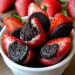 Oreo Truffle-Stuffed Strawberries