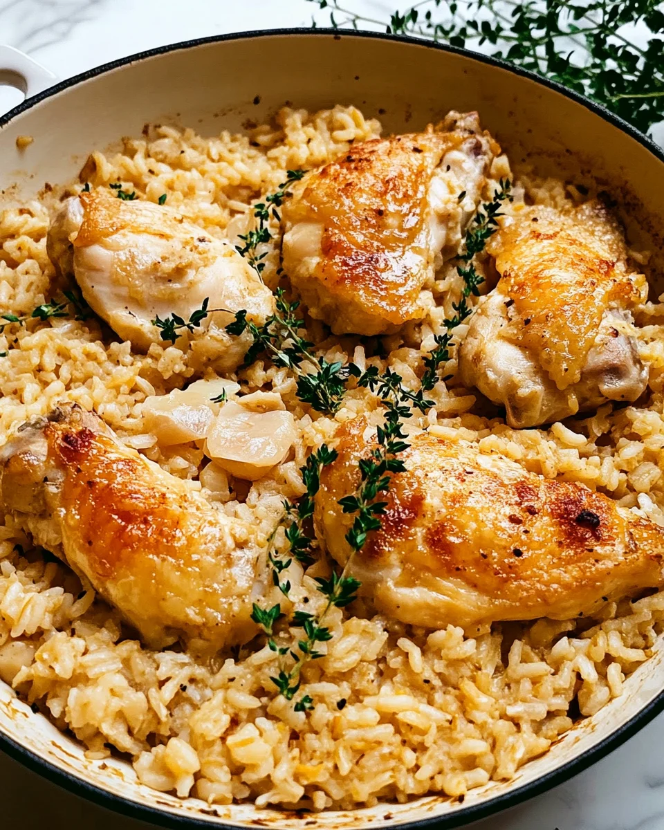 Oven Baked Chicken and Rice