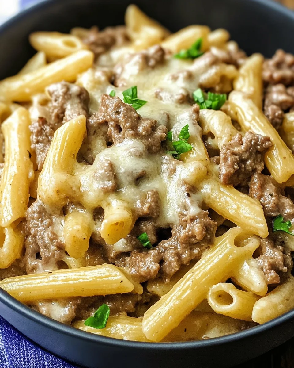 Philly Cheesesteak Pasta