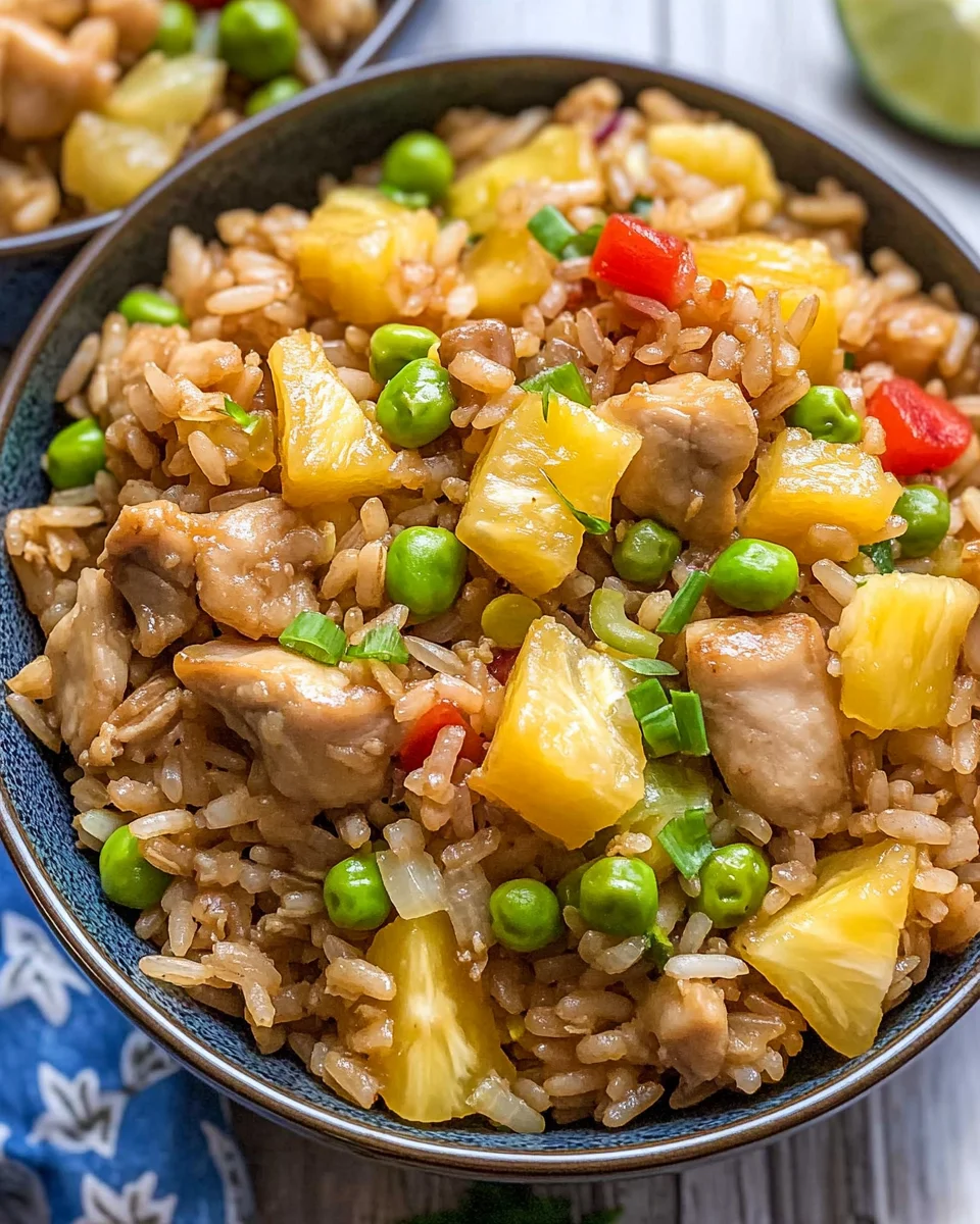 Pineapple Chicken Fried Rice