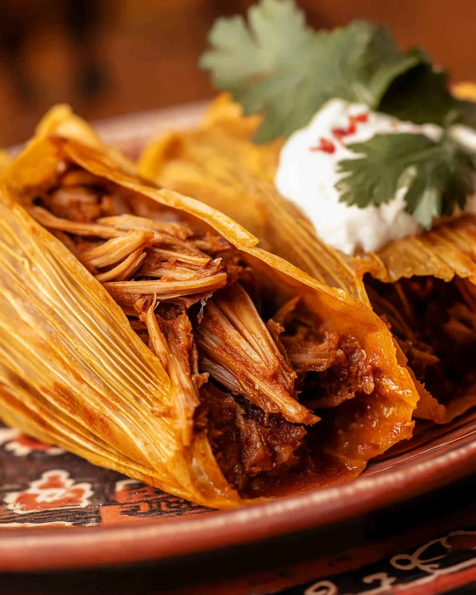 Pork Tamales Rojos