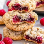 Raspberry Crumble Cookies