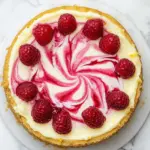 Raspberry Swirl Lemon Cheesecake