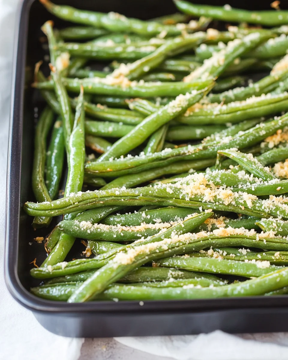 Roasted Parmesan Green Beans