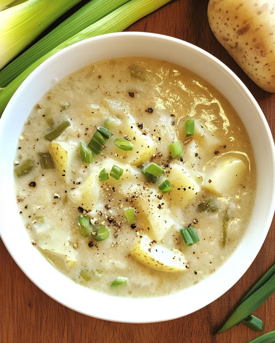 Rustic Potato Leek Soup