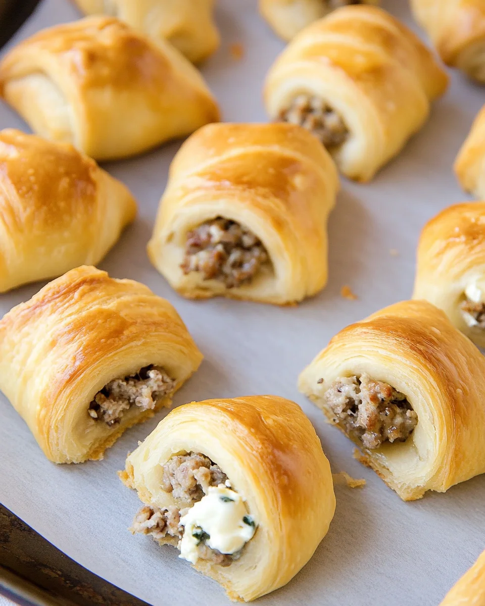 Sausage Cream Cheese Crescent Rolls