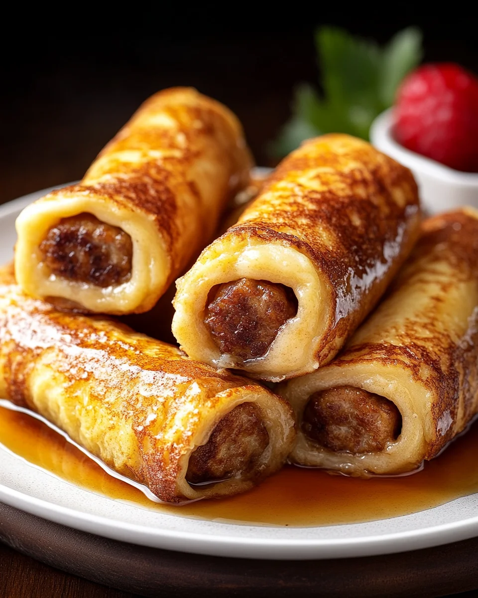 Sausage French Toast Roll-Ups