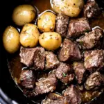 Slow Cooker Garlic Butter Beef Bites