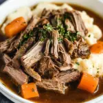 Slow Cooker Garlic Herb Pot Roast