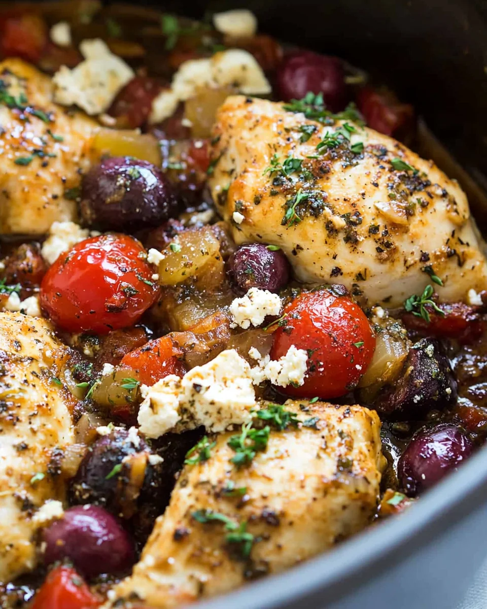 Slow Cooker Greek Chicken