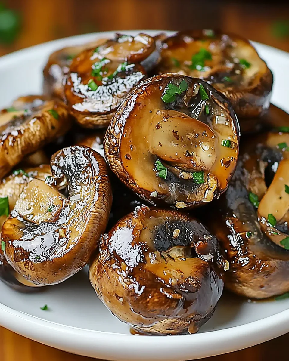 Steakhouse Garlic Butter Mushrooms