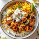 Street Corn Chicken Rice Bowl
