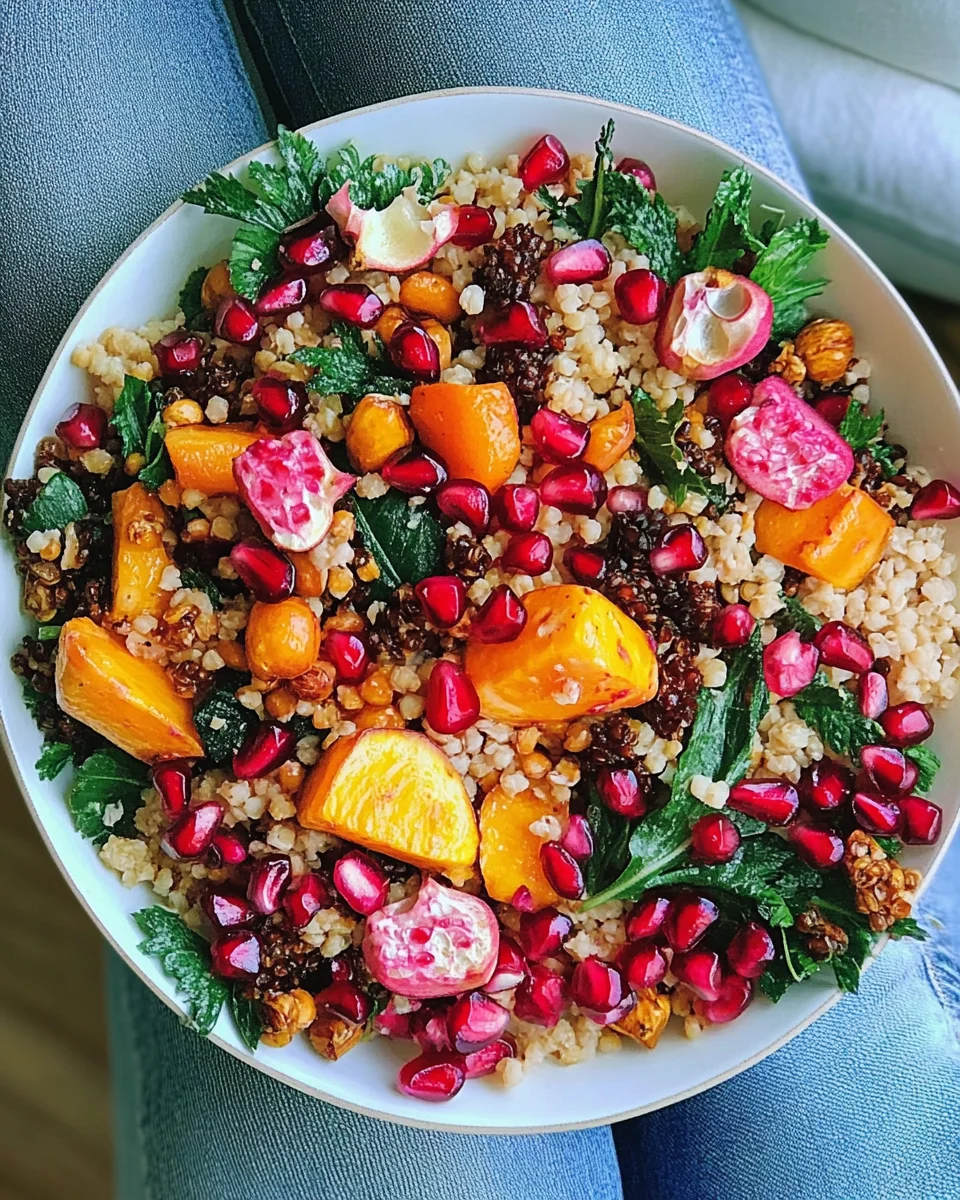 Winter Pomegranate and Grain Salad