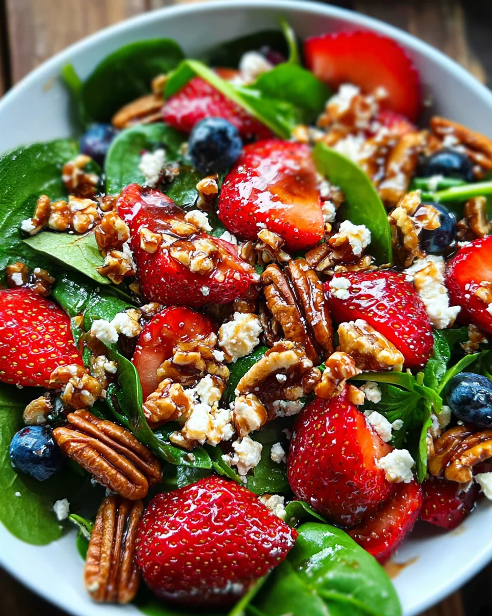 15-Minute Strawberry Spinach Salad