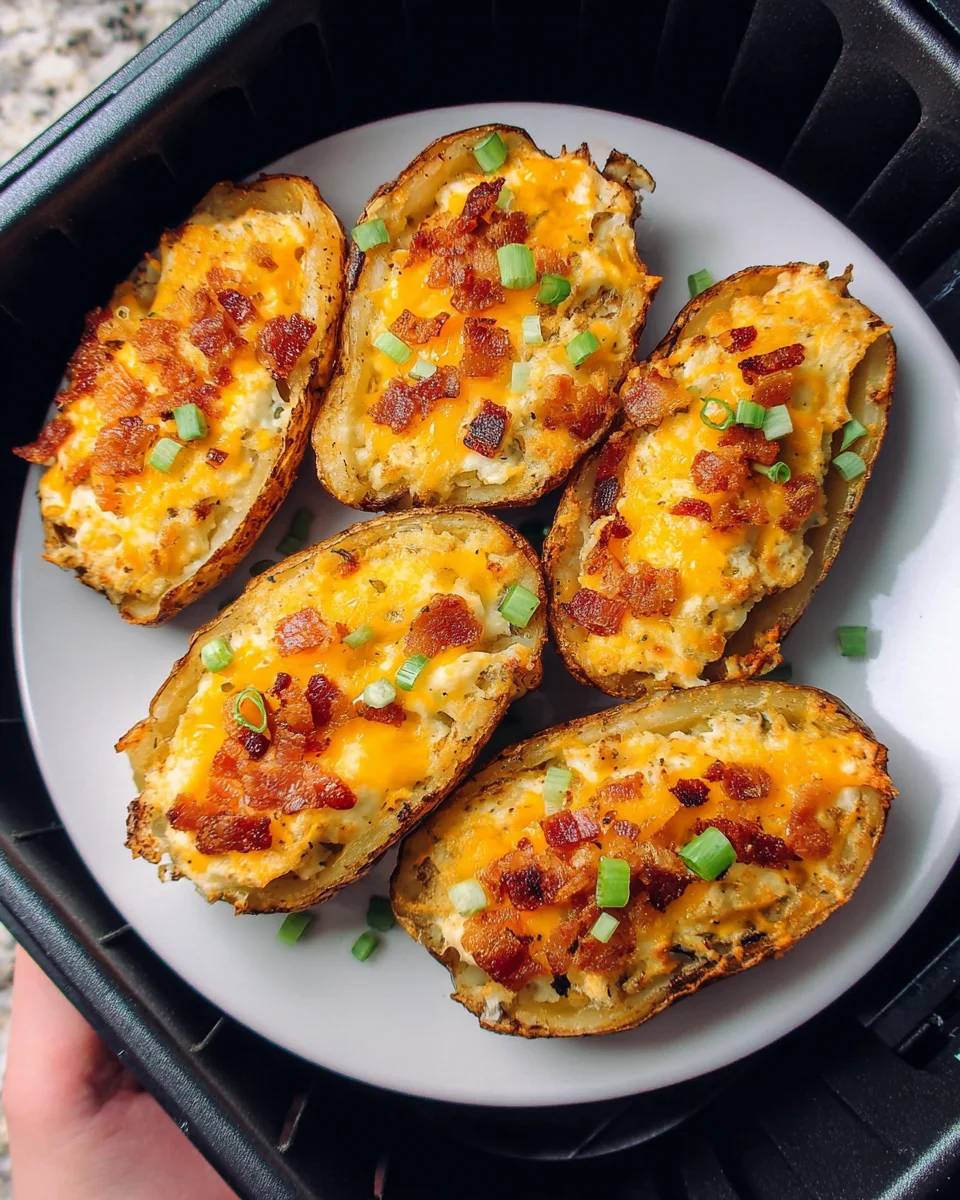 Air Fryer Twice Baked Potatoes