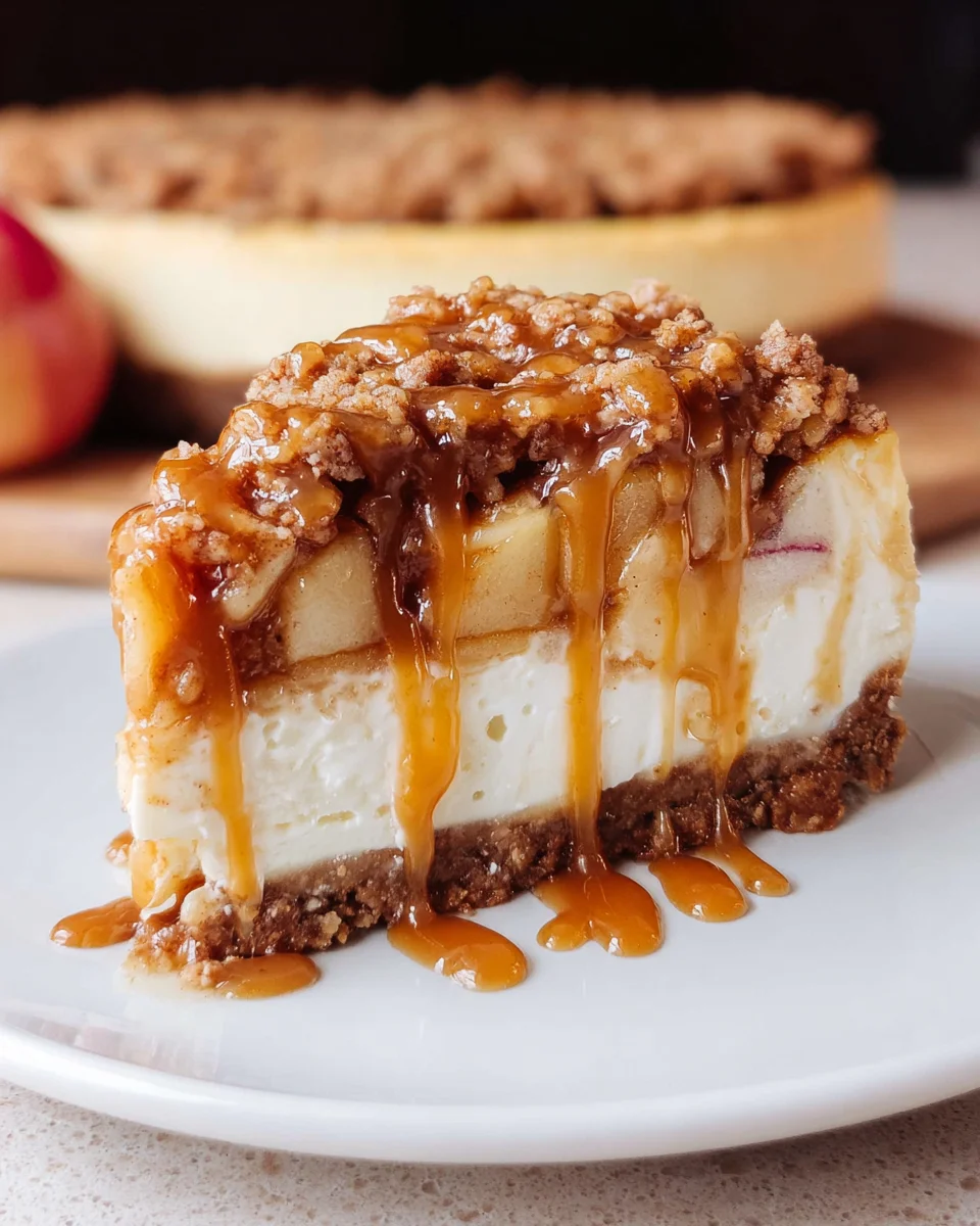 Apple Crisp Cheesecake