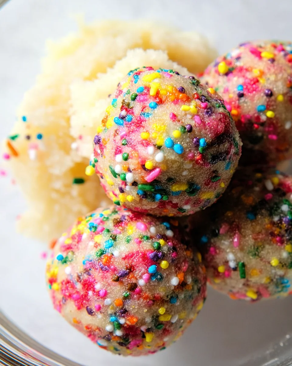 Applesauce Birthday Cake Protein Balls 16 Applesauce