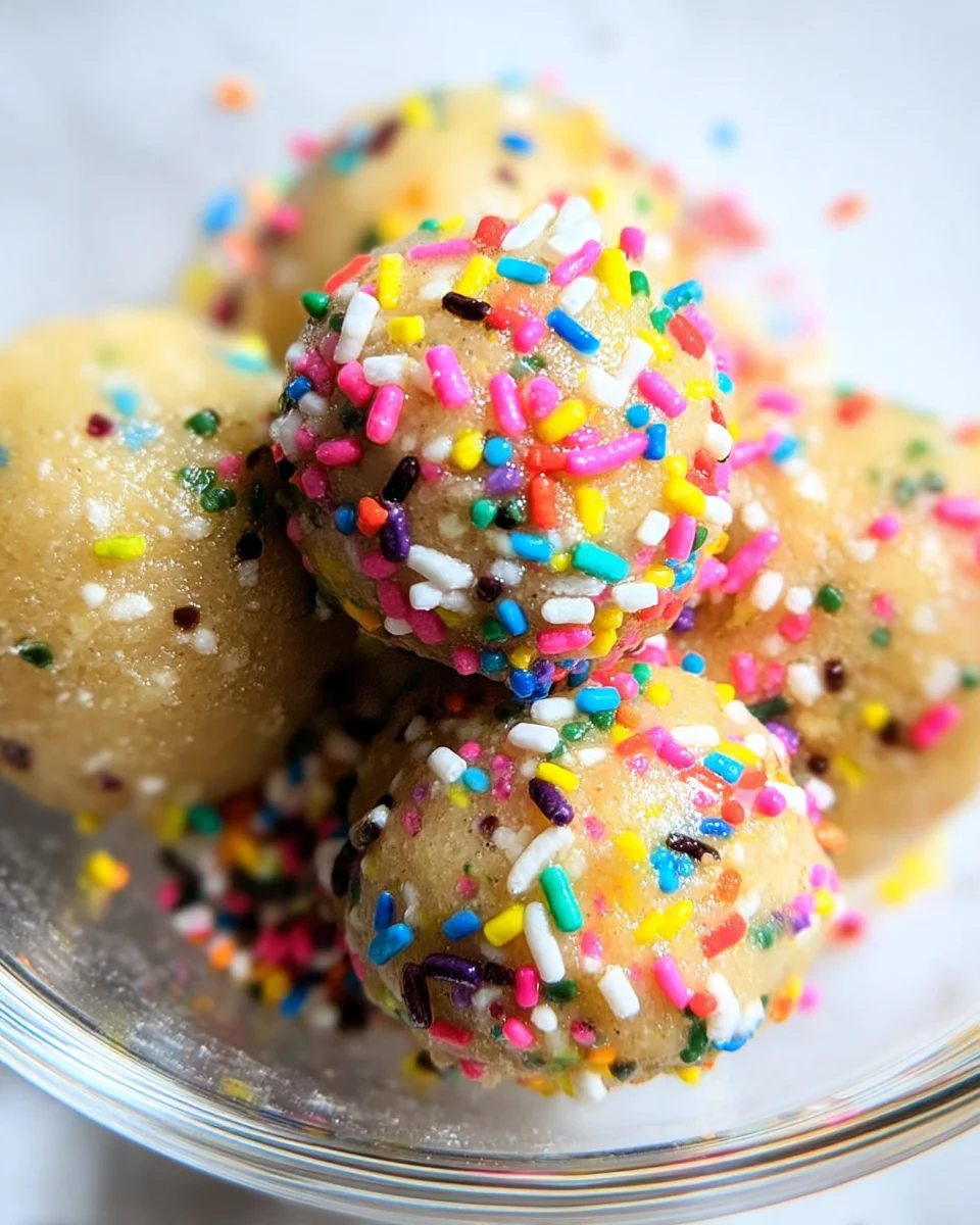 Applesauce Birthday Cake Protein Balls 17 Applesauce