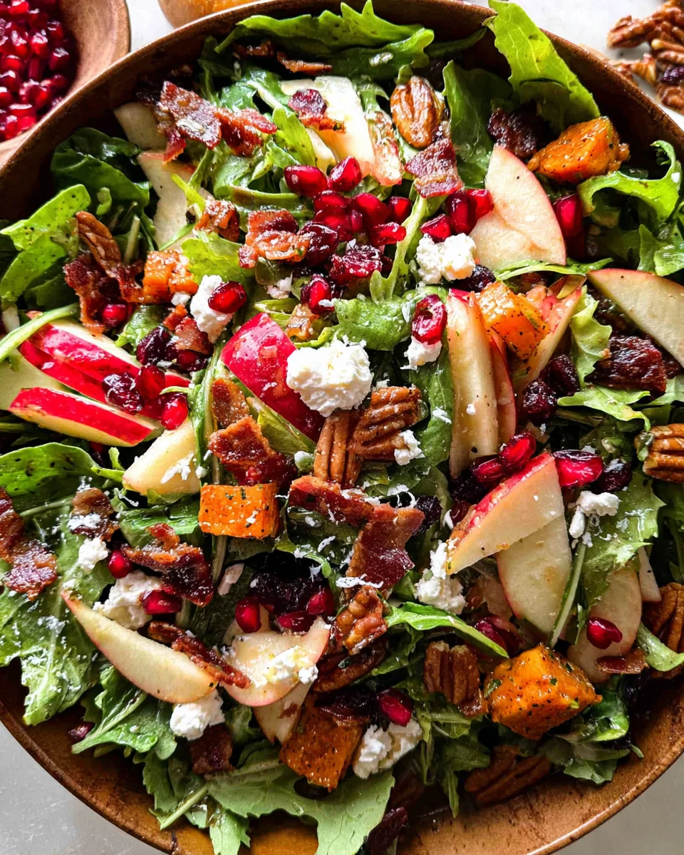 Autumn Salad with Apple Cider Vinaigrette