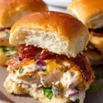 Bacon Ranch BBQ Chicken Sliders