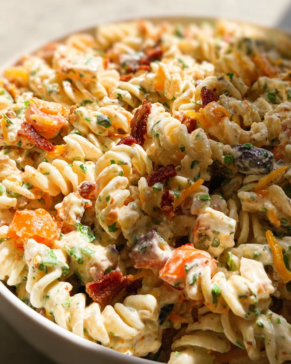 Bacon Ranch Pasta Salad