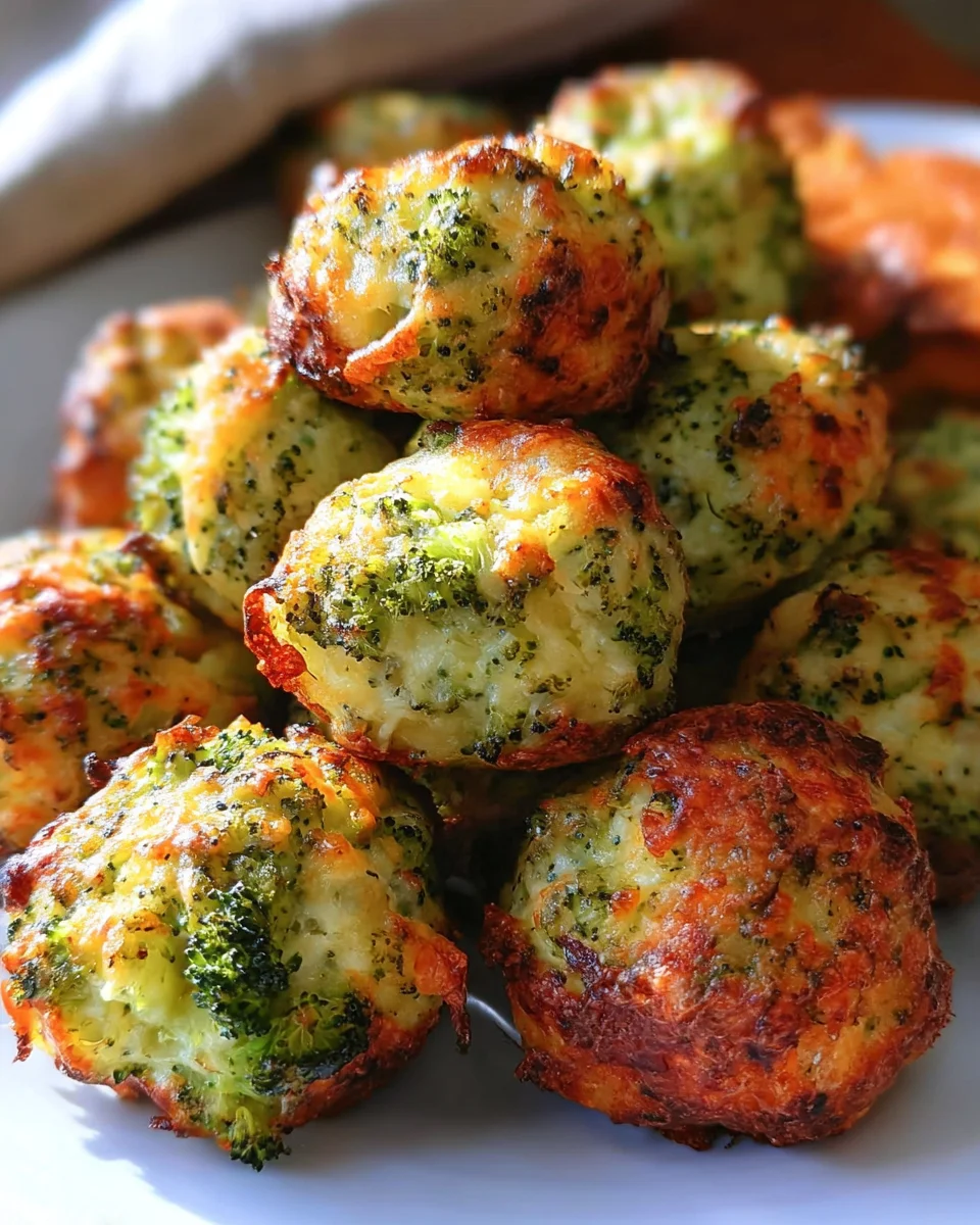 Baked Broccoli Cheese Balls 20 Baked