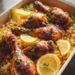 Baked Chicken Legs and Rice 30 Baked Chicken Legs and Rice