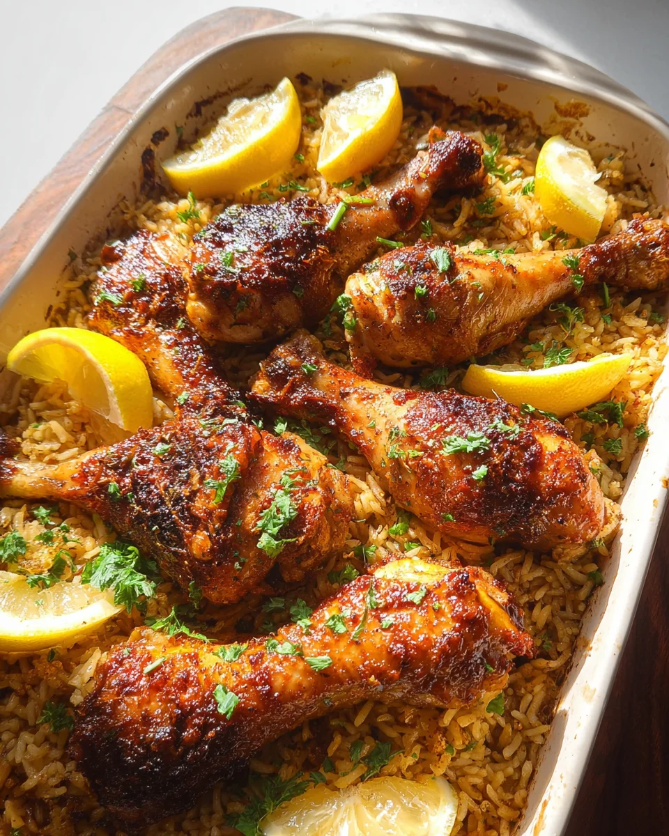 Baked Chicken Legs and Rice 29 Baked