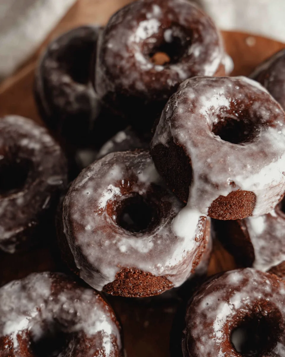 Baked Chocolate Cake Doughnuts