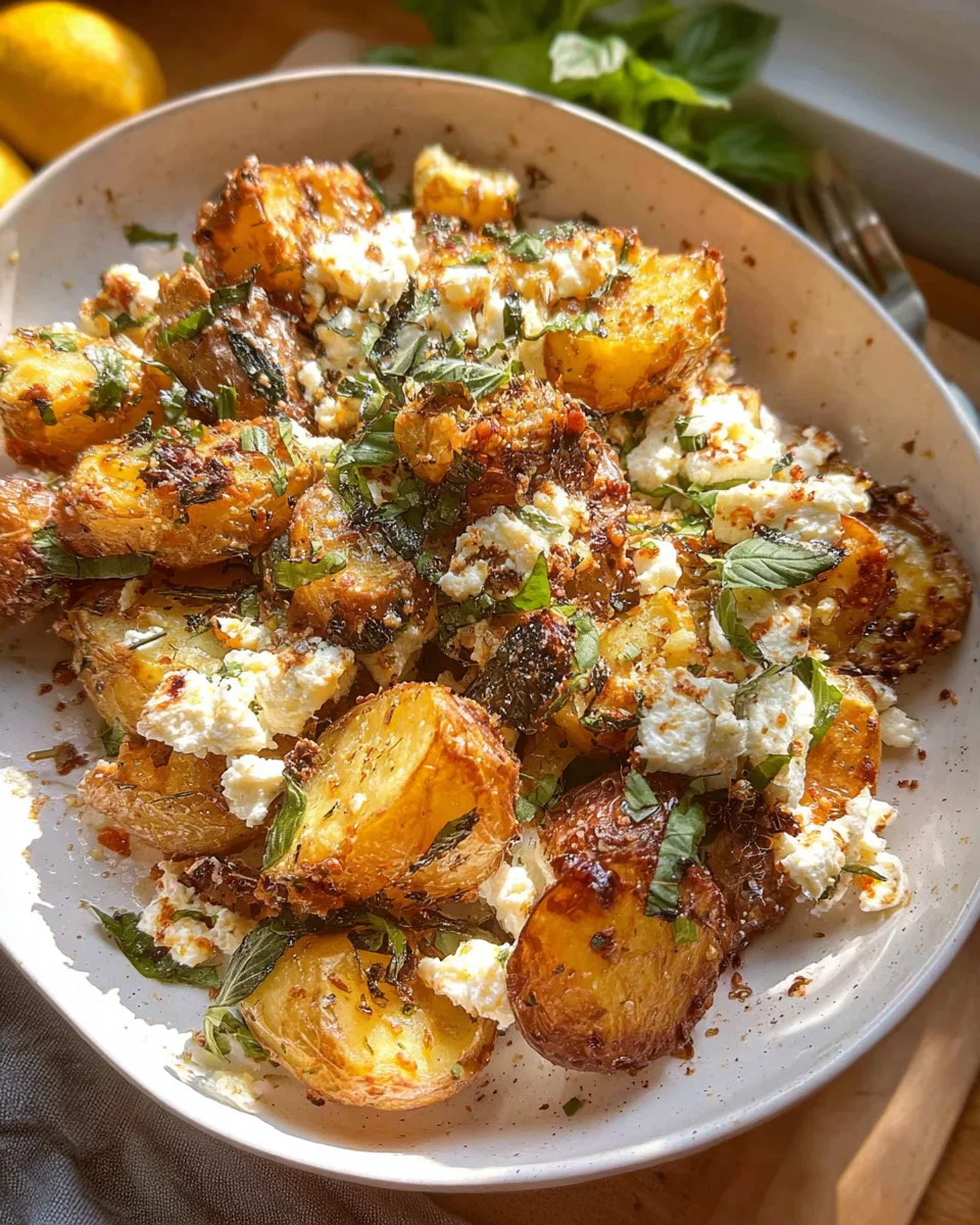 Baked Feta Potatoes