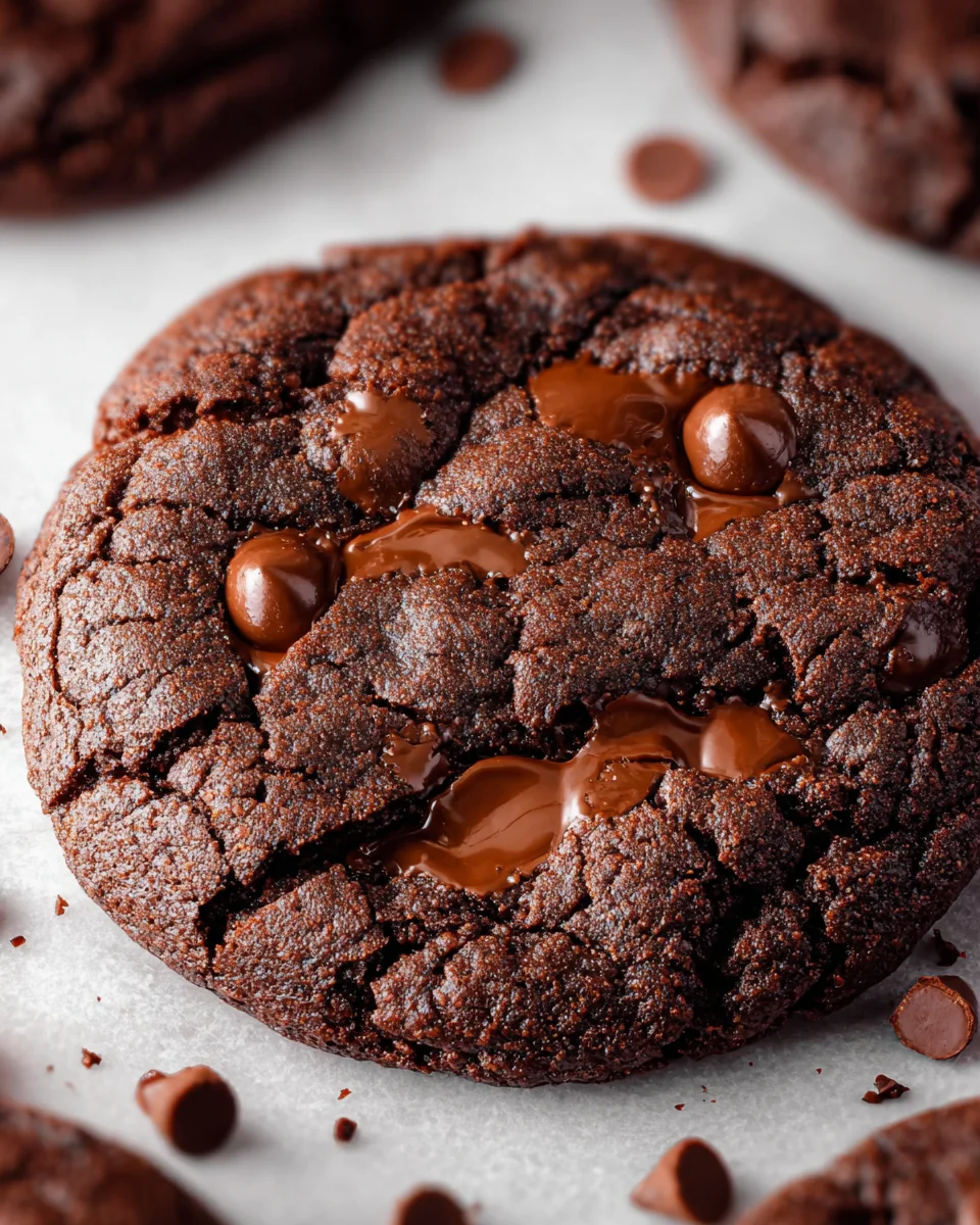 Bakery Style Double Chocolate Chip Cookies