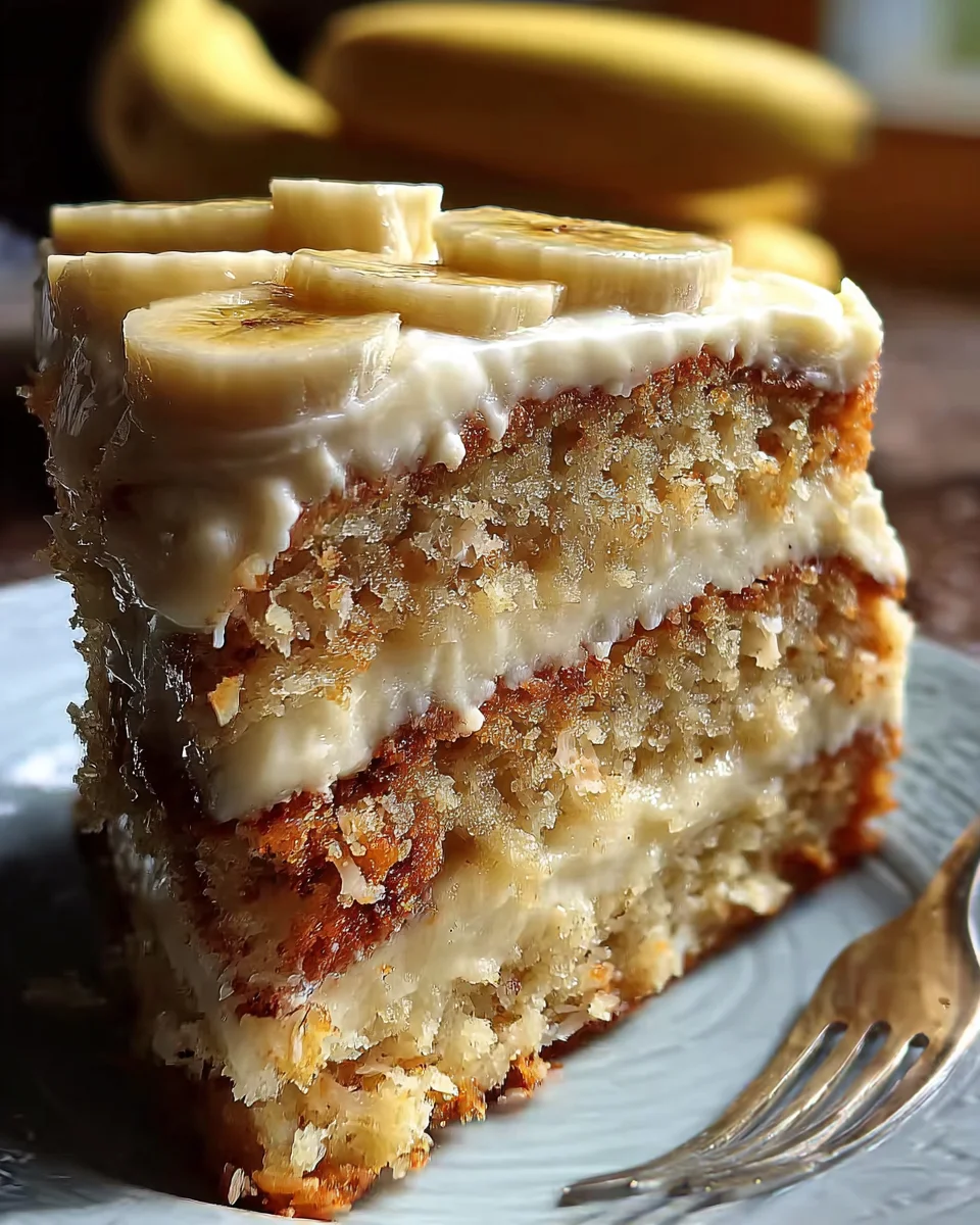 Banana Cake with Cream Cheese Frosting