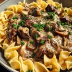 Beef Stroganoff with Egg Noodles 24 Beef Stroganoff with Egg Noodles