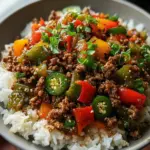 Beef and Pepper Rice Bowl