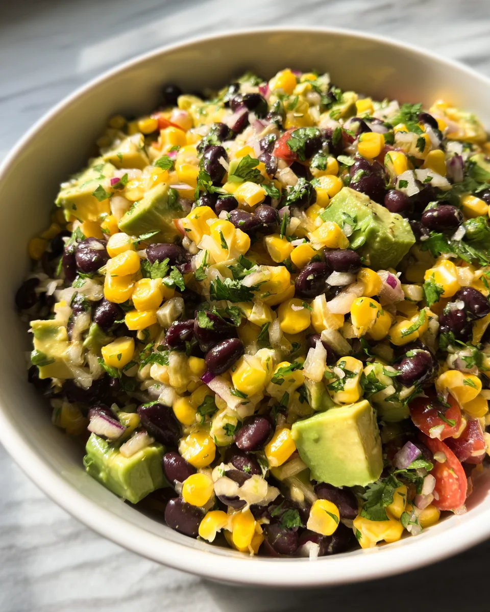 Black Bean Corn Avocado Salad