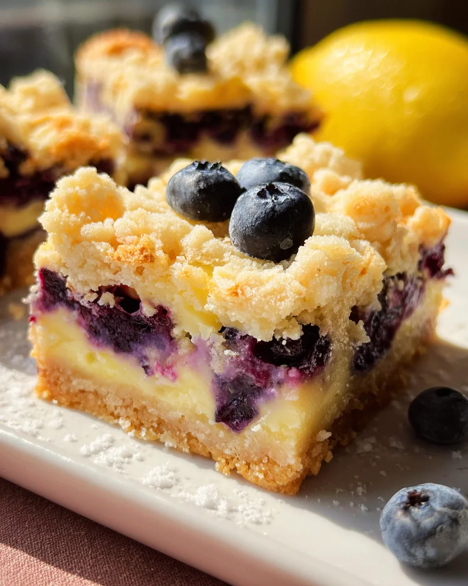 Blueberry Lemon Pie Bars
