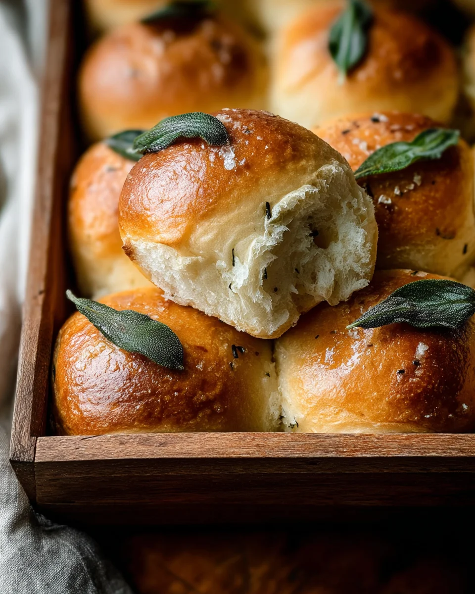Brown Butter Sage Dinner Rolls