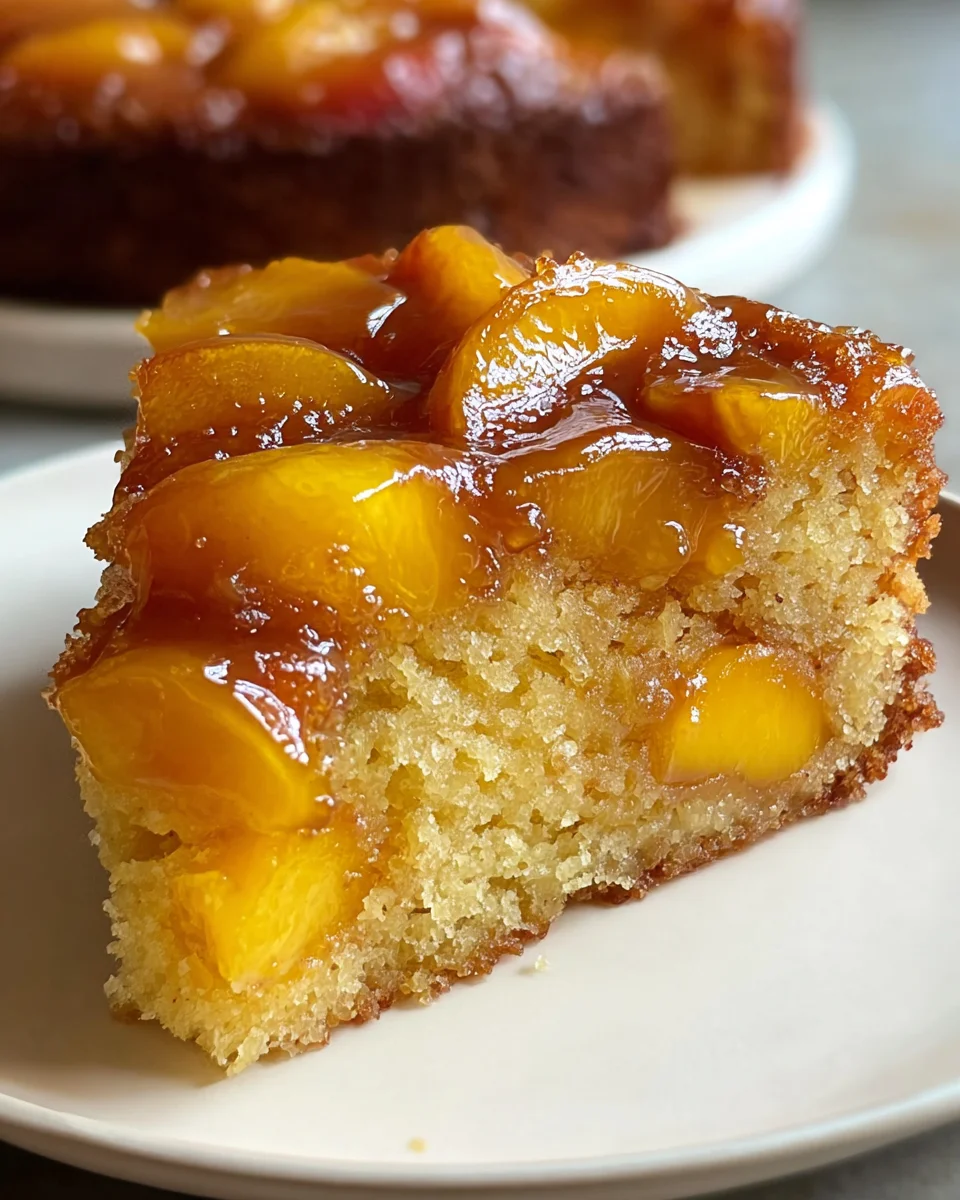 Brown Sugar Peach Cake