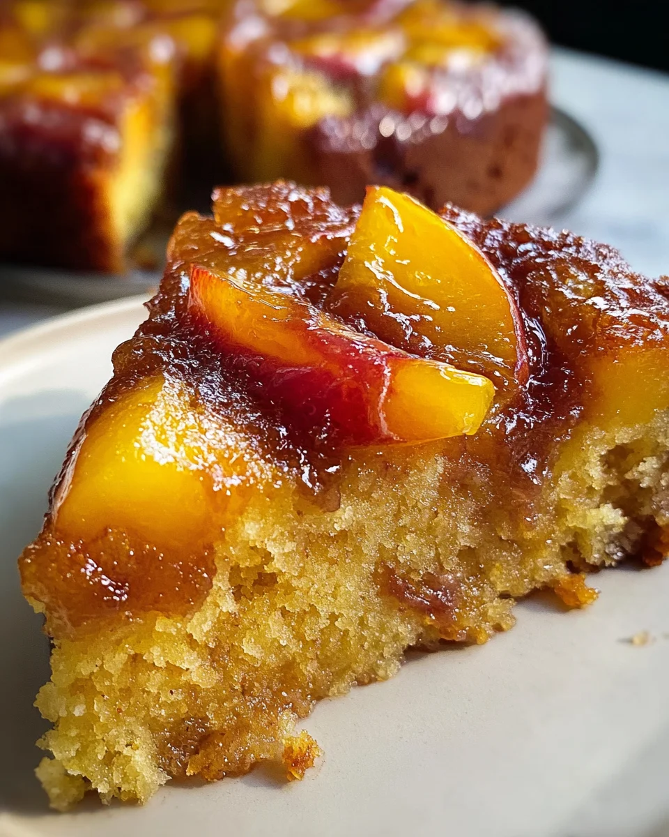 Brown Sugar Peach Cake 20 Brown