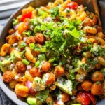 Buffalo Chickpea Pasta Salad